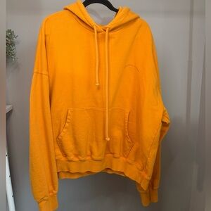 Men's Bright Orange Hoodie
